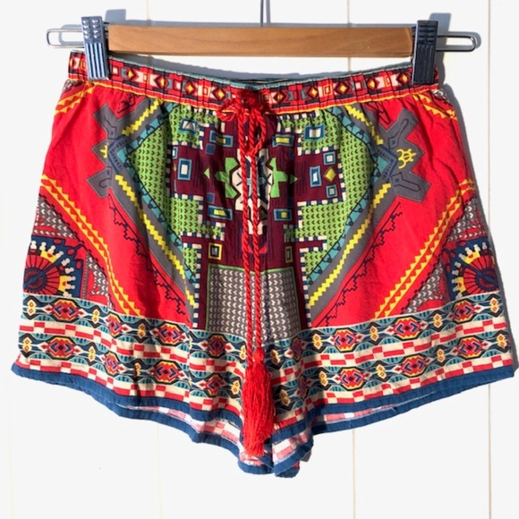 Flying Tomato Pants - Flying Tomato Colorful Boho Shorts